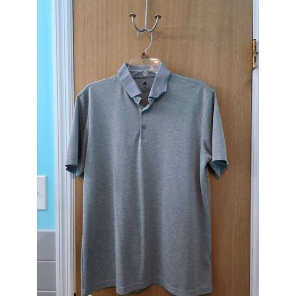 adidas Men’s Heather Grey Polo Shirt